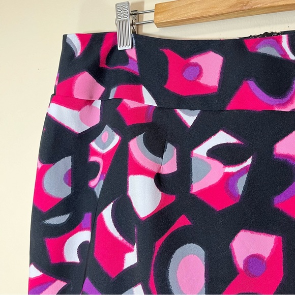 Cato Woman Pink Geometric Shapes Pencil Skirt - Picture 3 of 13